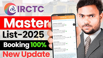 IRCTC Master list loading | how to book tatkal ticket in irctc | tatkal ticket booking in mobile