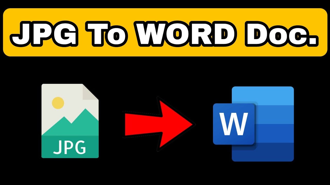 How To Convert JPG tp DOC File in Laptop - YouTube