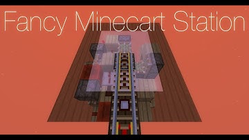 Fancy Flush with the Floor Minecart Station [Tutorial]