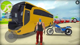 Coach Passenger Transport Bus Ambulance Bike and US Police Officer Car Chasing - Android Gameplay.