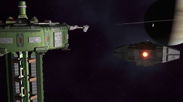 My spaceships flying around. Light wave 3d 11.   sci fi modelled and rendered.