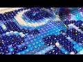 Satisfying ASMR Diamond Painting 🌙 Sticky Sounds & Clicking ✨💎 No Talking
