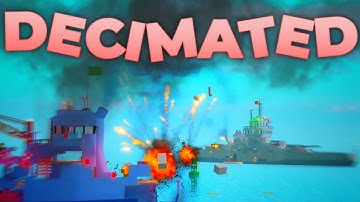 DECIMATED! | Battleship Battle | With Railroadpreserver