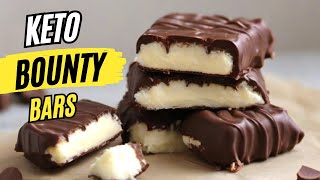 Keto Bounty Bars | Low-Carb Chocolate-Coconut Delight - Keto Recipes