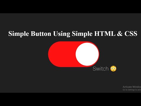 Create a Switch Button with HTML and CSS in 2025. - YouTube