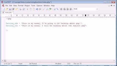 Beginner PHP Tutorial - 36 - String Functions Part 3