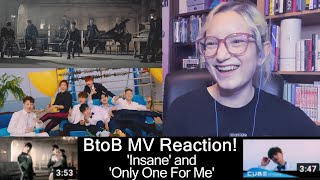 FIRST TIME HEARING BTOB!! (비투비) - Reaction to '비밀(Insane)' MV and 'Only one for me' MV
