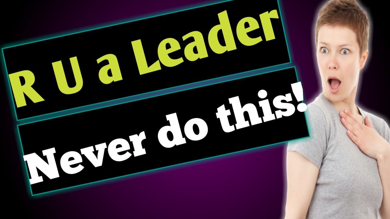 If you are a Leader Never do this by Ranjith Alphonse Psychologist - Must Watch