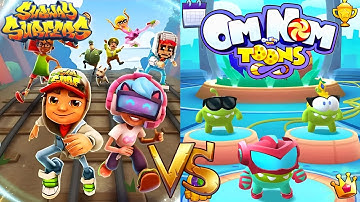Subway Surfers Vs Om Nom Run Gameplay (android/iOS) #gaming #goingballs