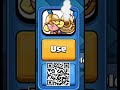 Scan QR code scroll down and write code    TRUSTYTURRET  #clashroyale #clash