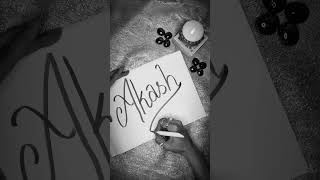 The name "Akash" means "Sky"☁️Perfect for calligraphy lovers worldwide! 🌎✨#shorts #viral #asmr#art