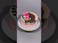 pink velvet ♥️ pastry / how to make easy beautiful cake at home #shorts #pinkvelvetcakedesign #reels