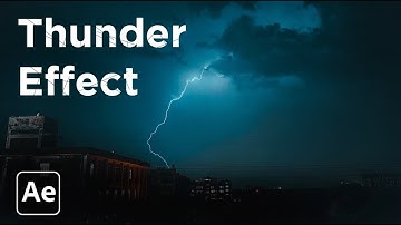 Realistic thunder lightning Effect in After Effects | #aftereffects