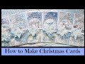 DIY Card Making Tutorial ~ Stamperia Winter Tales Christmas Cards