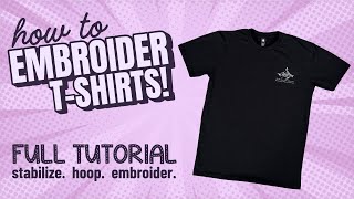 Machine Embroidering T-Shirts - Full Tutorial!