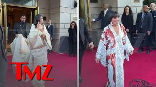 Kris And Kylie Jenner Leave Hotel Ahead Of Met Gala Arrival Tmz