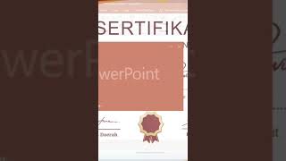 Free Download Desain Sertifikat Format PPT.