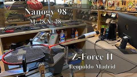 Time Lapse: How to String a Yonex Z Force II Badminton Racquet (Leopoldo Madrid)