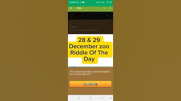 Riddle off the Day | zoo coin riddle of the day | today riddle of the day | 29 December zoo Riddle