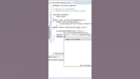 Java 8 new feature method reference to Instance Reference #shorts #java8