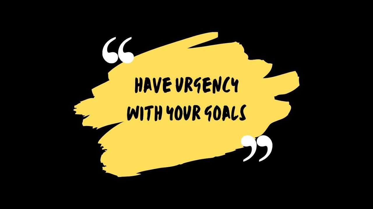 Podcast #86-Have URGENCY With Your Goals