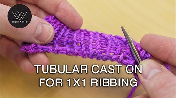 Tubular Cast On for 1x1 Ribbing