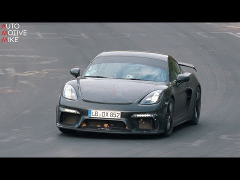 2020 PORSCHE 718 CAYMAN GT4 SPIED TESTING AT THE NÜRBURGRING