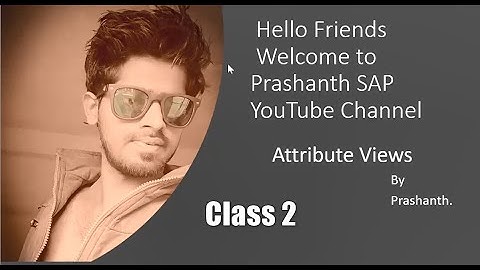 SAP HANA - Attribute Views