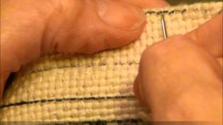 Punch Needle Rug How To: Whip Stitching The Edges