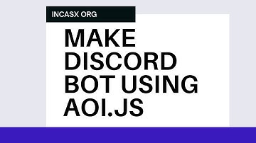 MAKE DISCORD BOT WITH AOI.JS