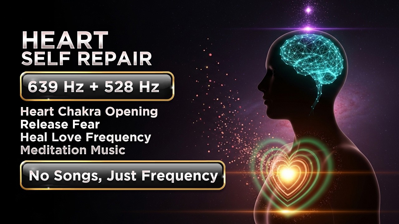 639 Hz Heart Chakra Opening • Release Fear & Heal with 528 Hz Love Frequency • Meditation Music