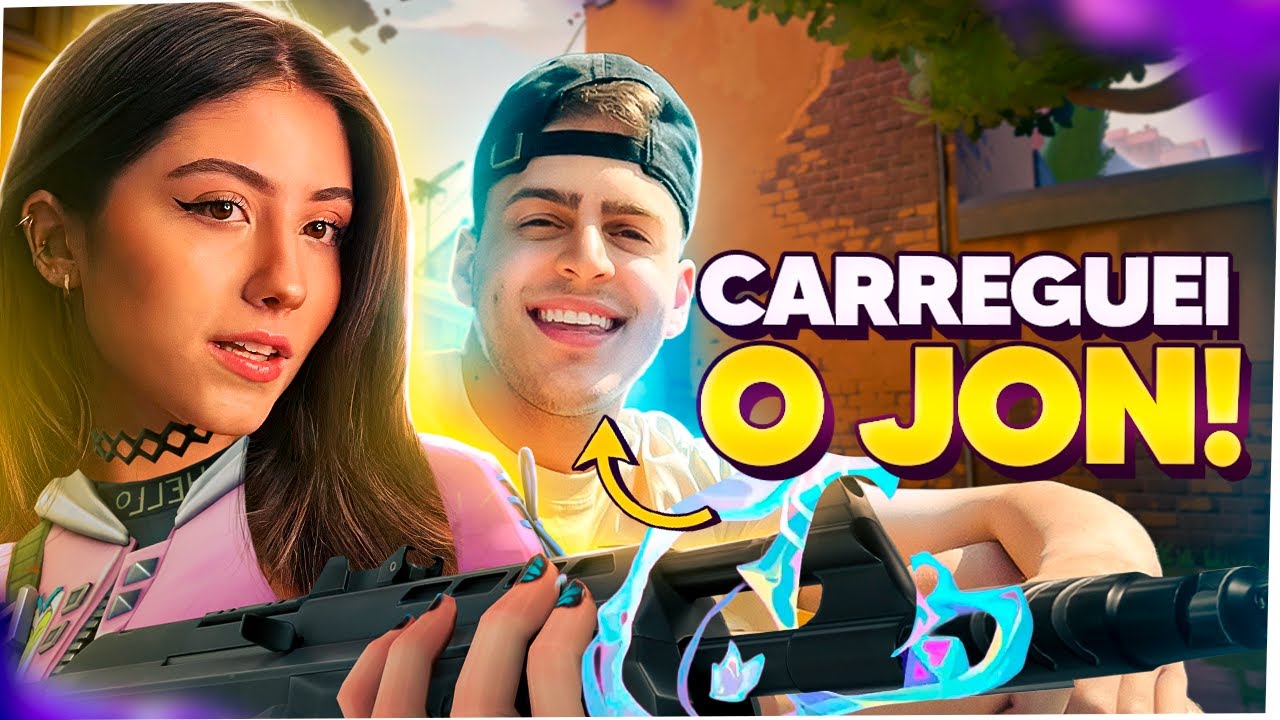 O JON VLOGS ME CARREGOU NO VALORANT???