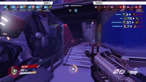 Overwatch - Flanking Bastion Bot! (Replay Moment - Hard Bots)