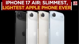 Apple Bets On Titanium & Slimmer Design; iPhone 17 Air Lightest & Slimmest Yet | Key Features screenshot 1
