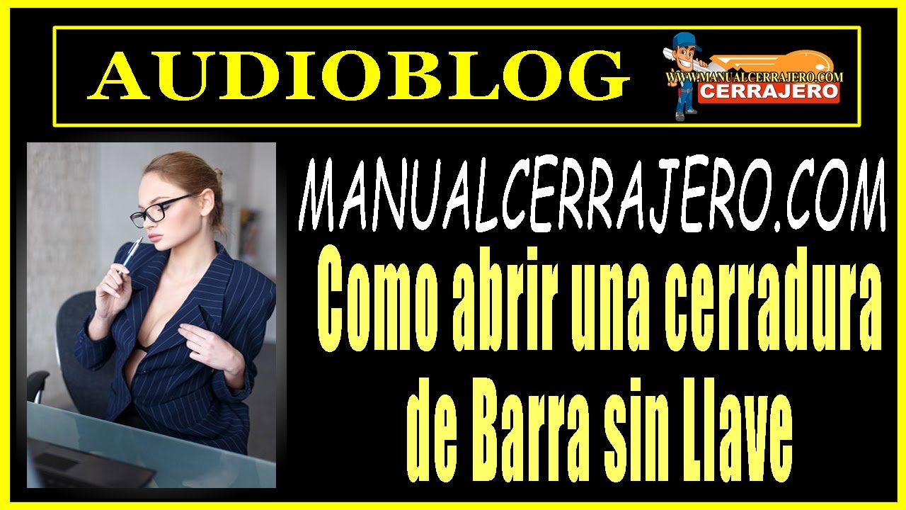 Como Abrir Una Cerradura De Barra Sin Llave - YouTube