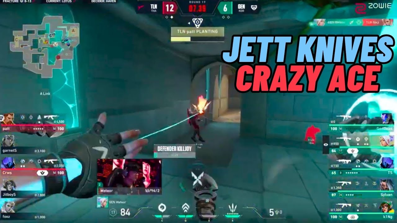 Meteor's Jett Knife ACE | GEN vs TALON | VCT Pacific