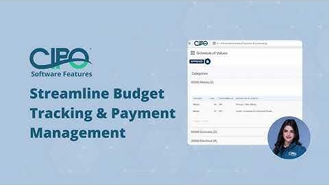 CIPO Software Features - Simplify Budget Tracking & Payment Management #projectmanagement #business