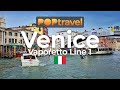 VENICE / Italy 🇮🇹- Vaporetto #1 Piazzale Roma → Rialto → San Marco → Lido - 4K 60fps (UHD)