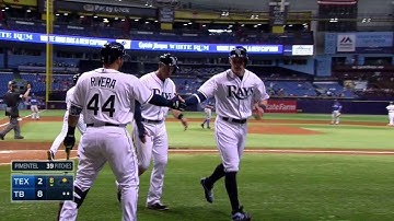 TEX@TB: Rays score two on a single and an error