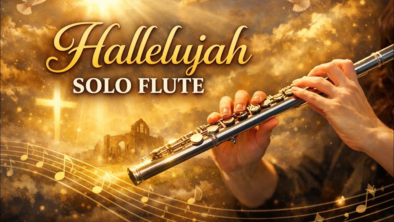 Hallelujah -Leonard Cohen  Flute Solo (Easy Sheet Music) Piano Accompaniment