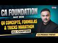 CA Foundation Math | QA Concepts, Formula and Tricks | Marathon All Chapters | CA Pranav Popat | SPC