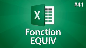 Excel 2016 - Formule EQUIV - Tuto #41