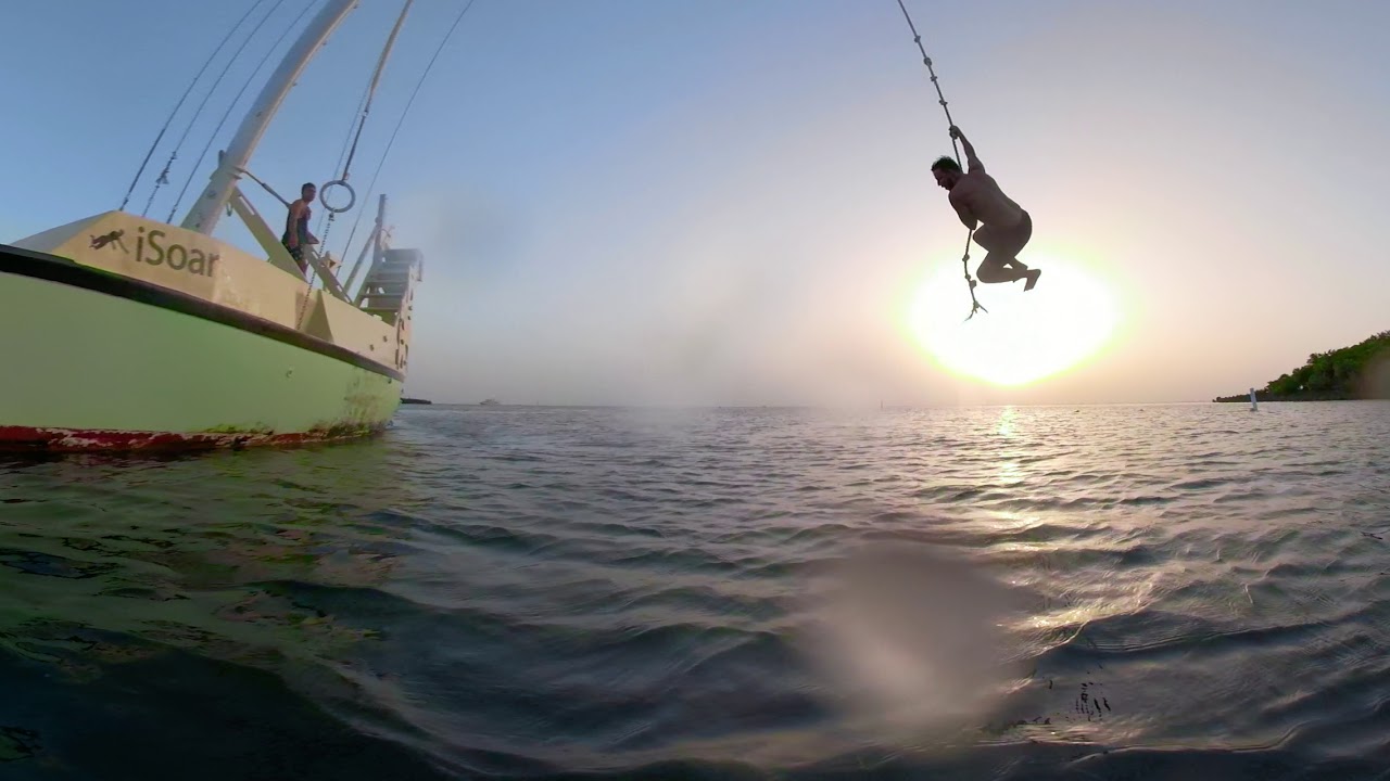 High Flyer Boat Rope Swing West Bay Roatan Honduras Fusion 360