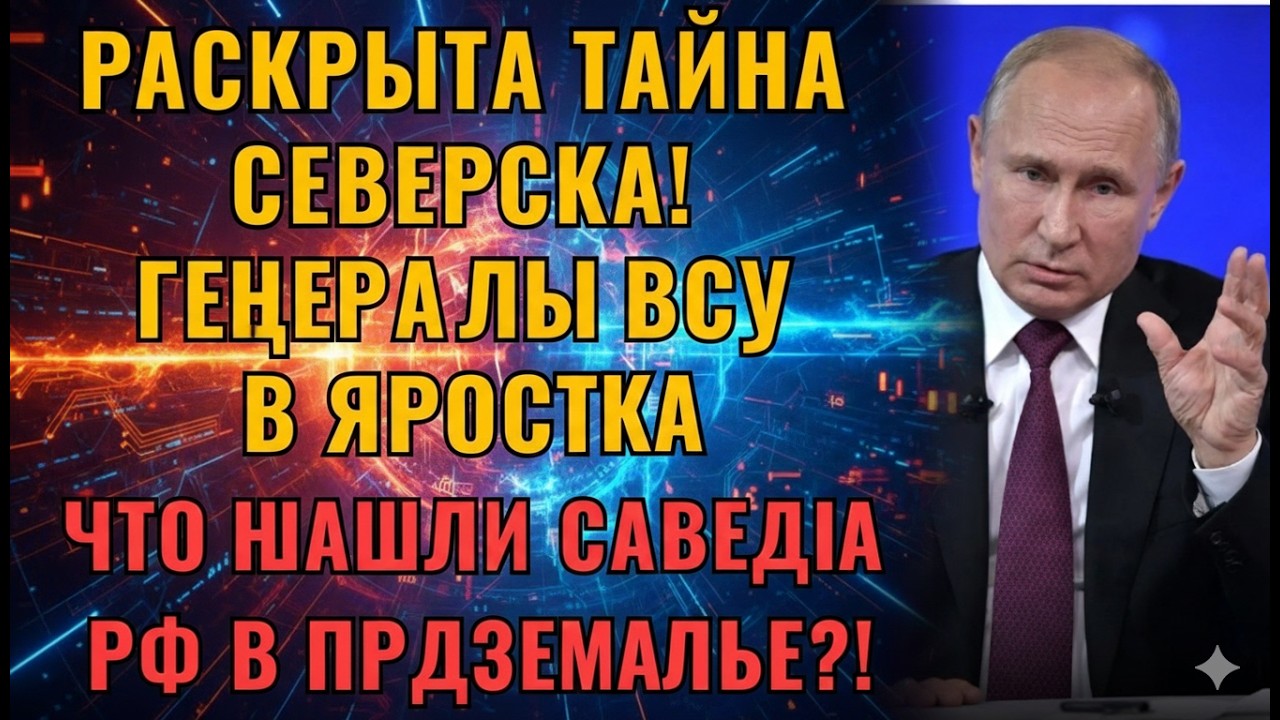 ✅ СЕКРЕТ ВСУ РАСКРЫТ! Неожиданная находка в подземельях Северска