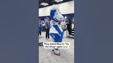 He did the thing 💀 #nfl #nflcombine #mascot #colts #shorts