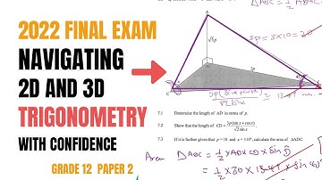 2D and 3D Trigonometry - Grade 12 November 2022 Maths Exam Paper 2 Memo | Question 7