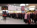 Rock Choir Flash Mob - Gatwick Airport, Give a Little Respect