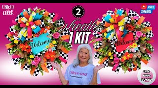 HOW TO MAKE A WELCOME EVERYDAY WREATH |  UNIQUE IN THE CREEK | KIT208RI