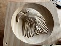 Let’s Carve This Simple 3D Eagle on the CNC