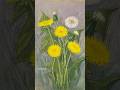 Quick Dandelions with Pastels